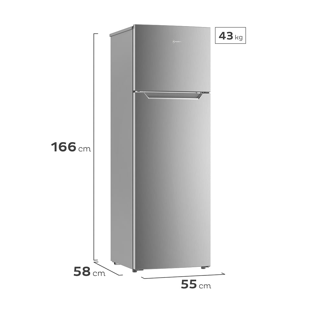 Refrigerador Frío Directo Dos Puertas Nordik 2500