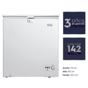 Freezer EFC14A5MNW Blanco 142L Frío Directo Congelador Horizontal - Electrolux