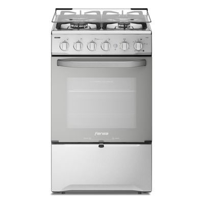 Cocina A Gas Mademsa 4 Platos Inox Con Triple Llama y Grill M795T