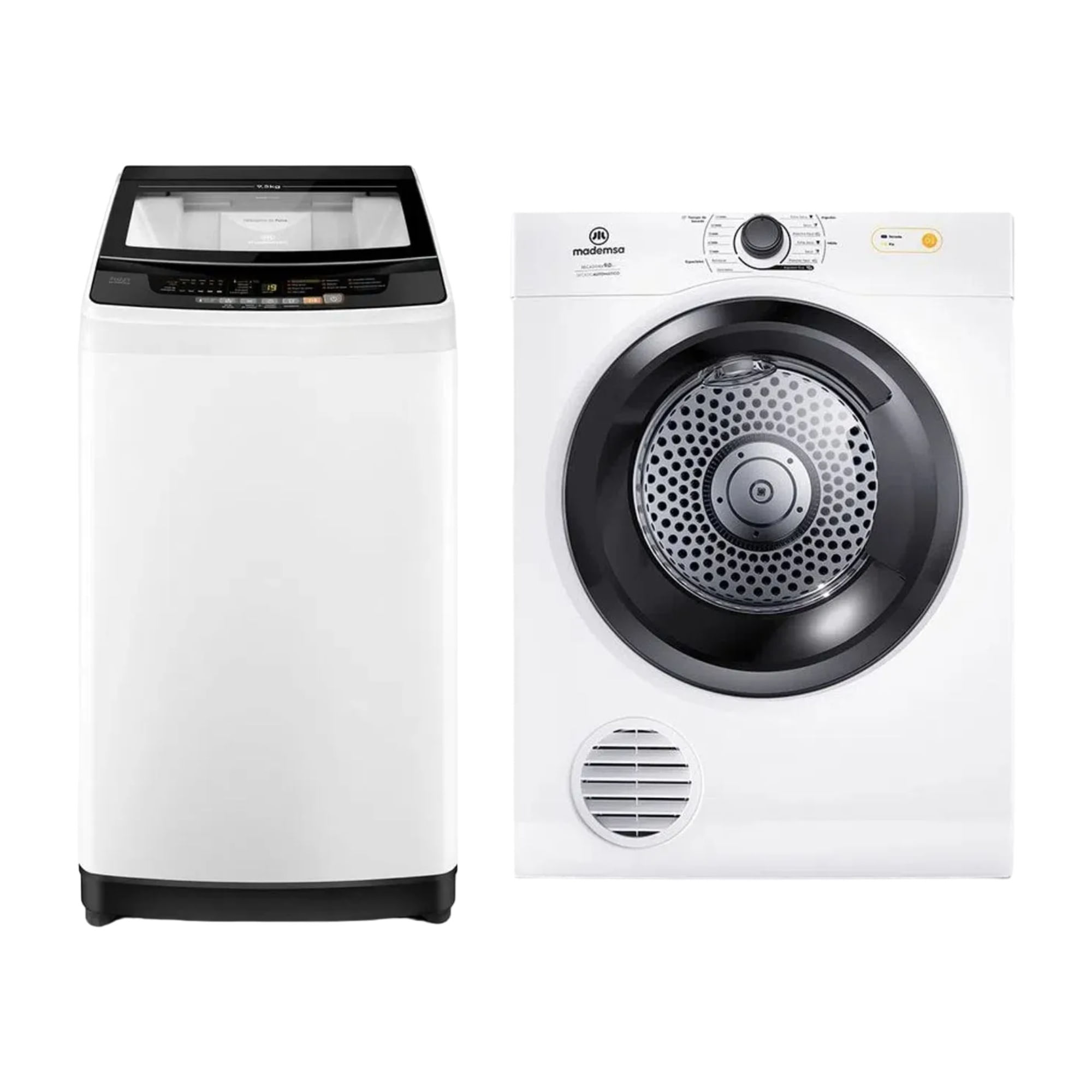 Kit Lavadora y Secadora Mademsa kg: limpieza y secado rápido