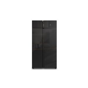 Refrigerador Electrolux 525L No Frost Side by Side Inverter Efficient AutoSense ES5GB Black Glass