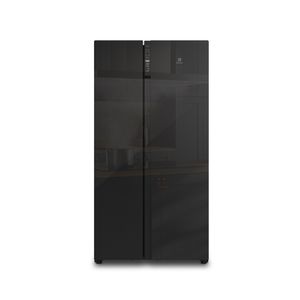 Refrigerador Electrolux 525L No Frost Side by Side Inverter Efficient AutoSense ES5GB Black Glass