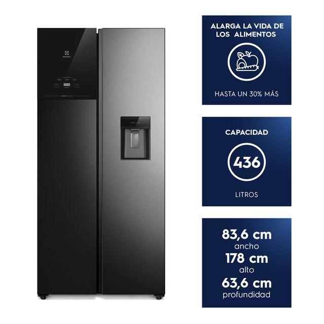 Refrigerador Electrolux 436L No Frost Side by Side Inverter