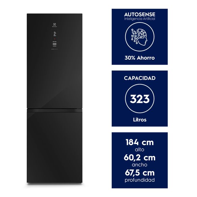 Refrigerador Electrolux Bottom Freezer 323L Efficient con