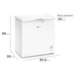 Congelador Freezer Mademsa Horizontal Dual 198L Frío Directo M200D Blanco + Bolso Cooler Mademsa-1772216803738