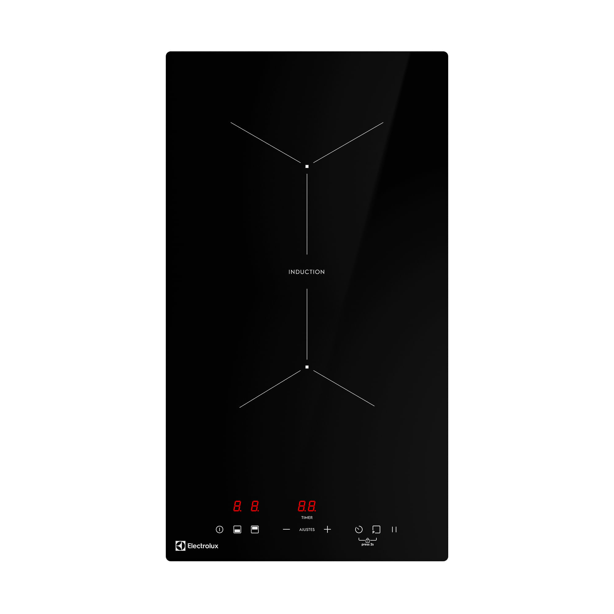 Encimera Inducción 2 Platos Electrolux Eléctrica Efficient IE2TP Negra