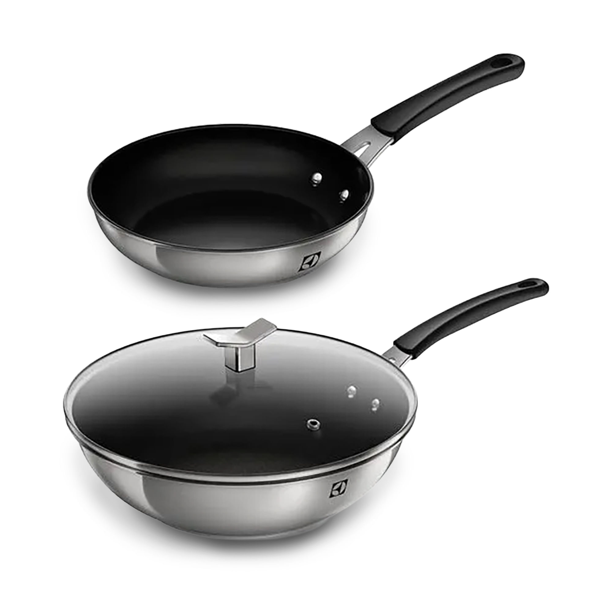 Kit Sartén 20 cm + Wok Antiadherente 28 cm Electrolux
