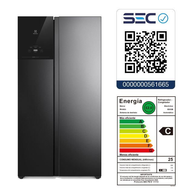 Refrigerador Electrolux 530L No Frost Side by Side Inverter