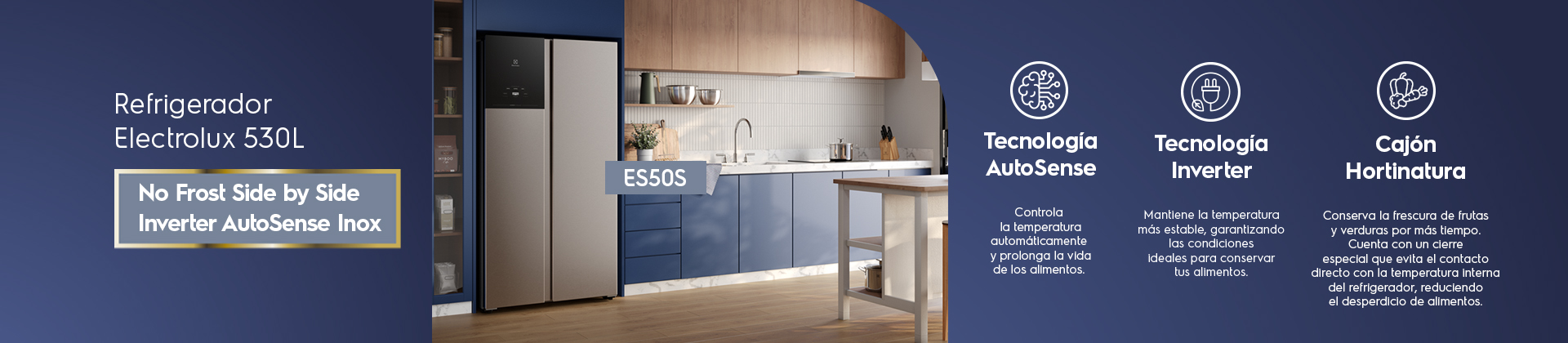 Nuevo Refrigerador side by side Electrolux 