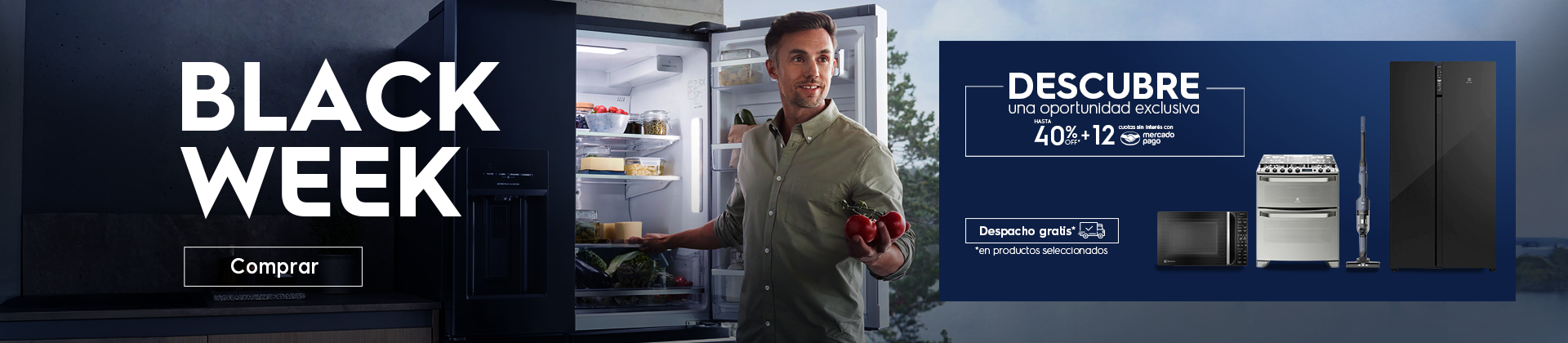 Black Week Electrolux - Hasta 35%Off _ 12 cuotas sin interés con Mercadopago