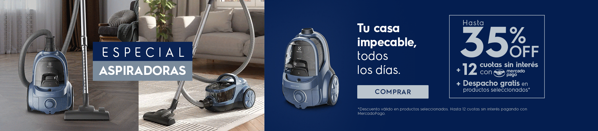 Especial aspiradoras Electrolux