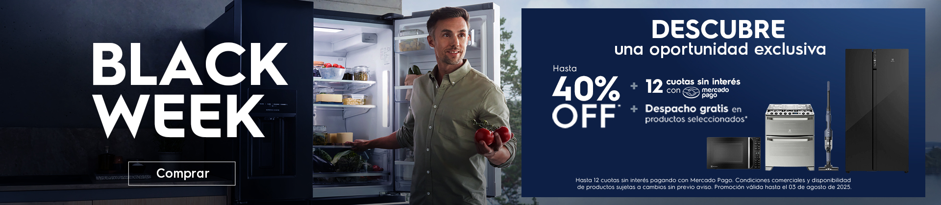 Black Week Electrolux - Hasta 35%Off _ 12 cuotas sin interés con Mercadopago