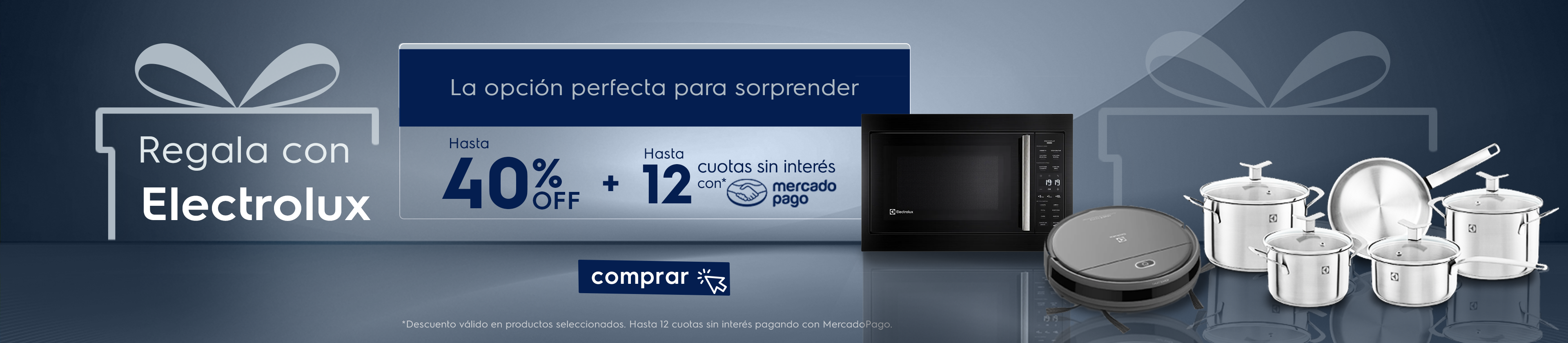 Regala con Electrolux - Hasta 440%Off + 12 cuotas sin interes con mercado pago