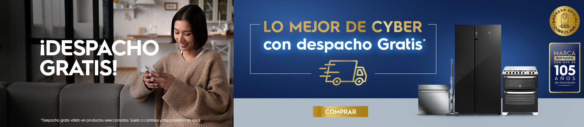 Despacho Gratis Cyber Electrolux